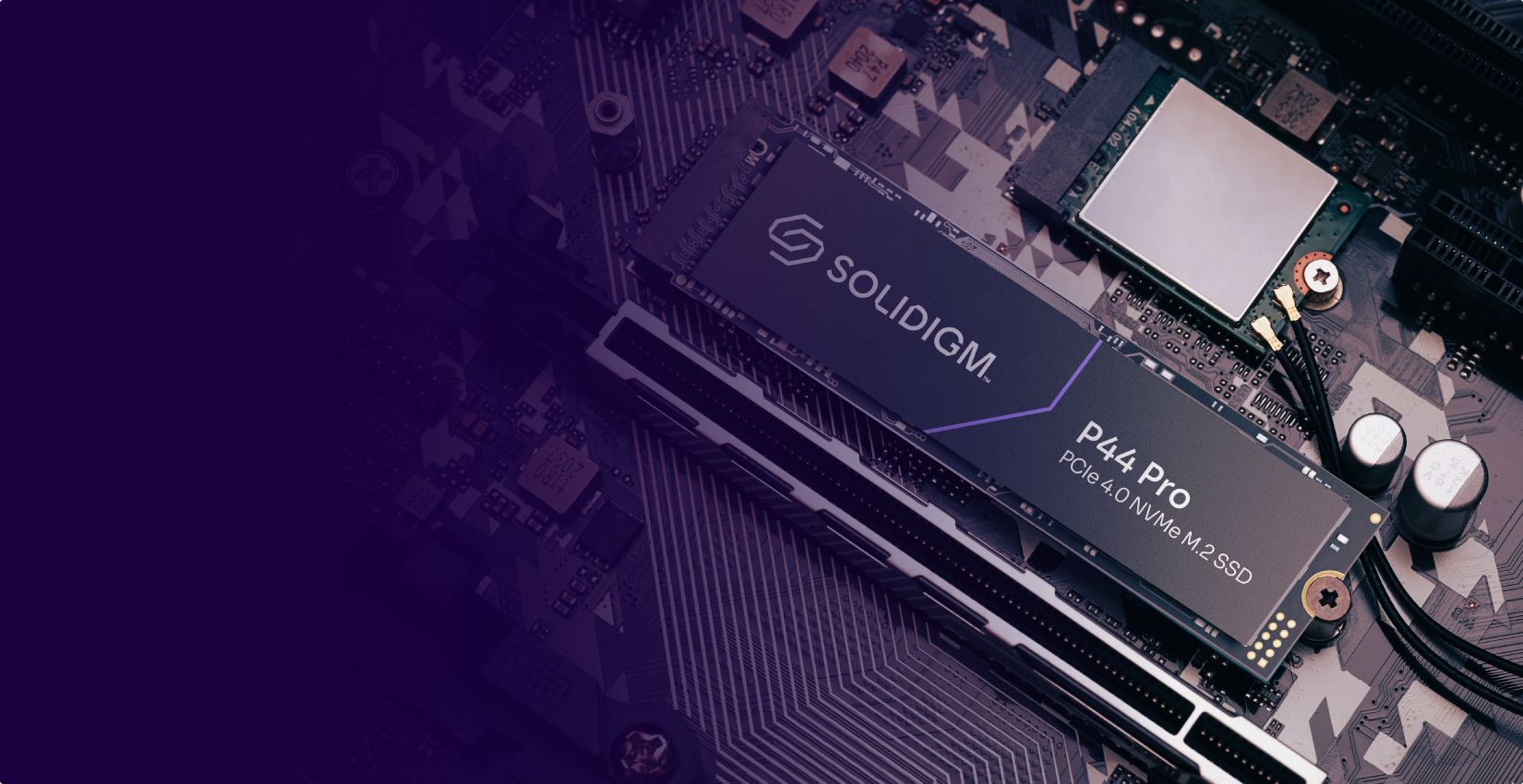 Solidigm P44 Pro 4.0 NVMe M.2 SSD used as gaming SSD, workstation SSD, or in other high performance SSD apps